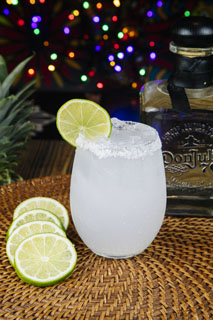 Margarita con limón y tequila